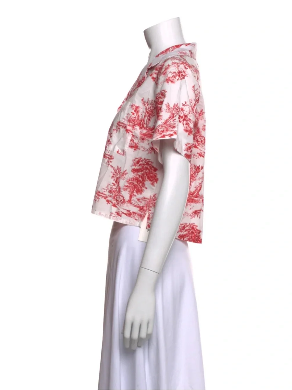 CARA CARA Two-Piece Pink Toile SET. Short and Button down